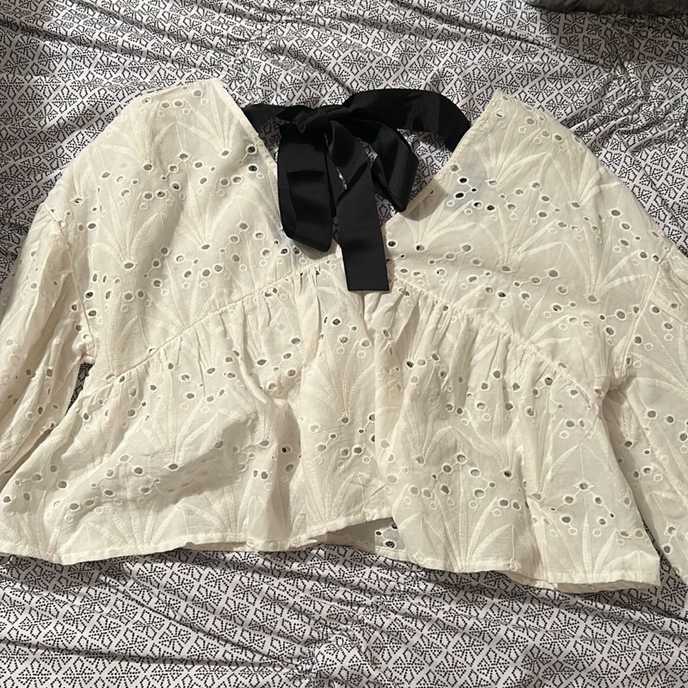 Asos eyelet blouse
